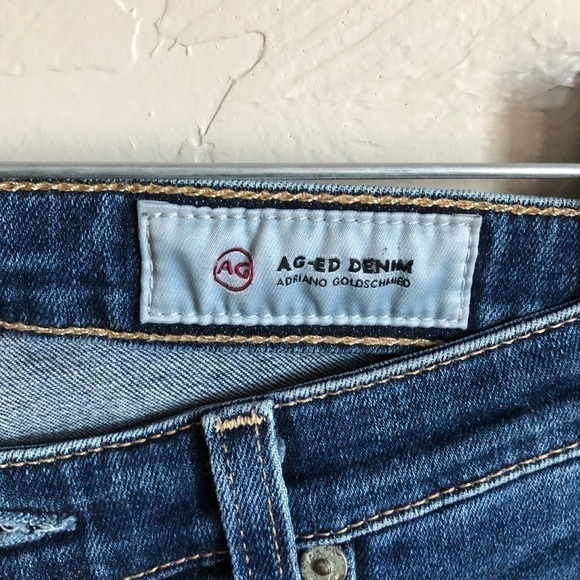 AG The Ankle Super Skinny Distressed Denim Jeans - Picture 8 of 12